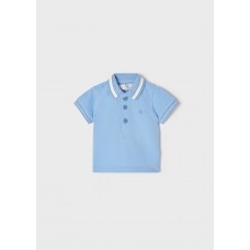 Mayoral Baby Boys Short Sleeve Polo - Pale Blue